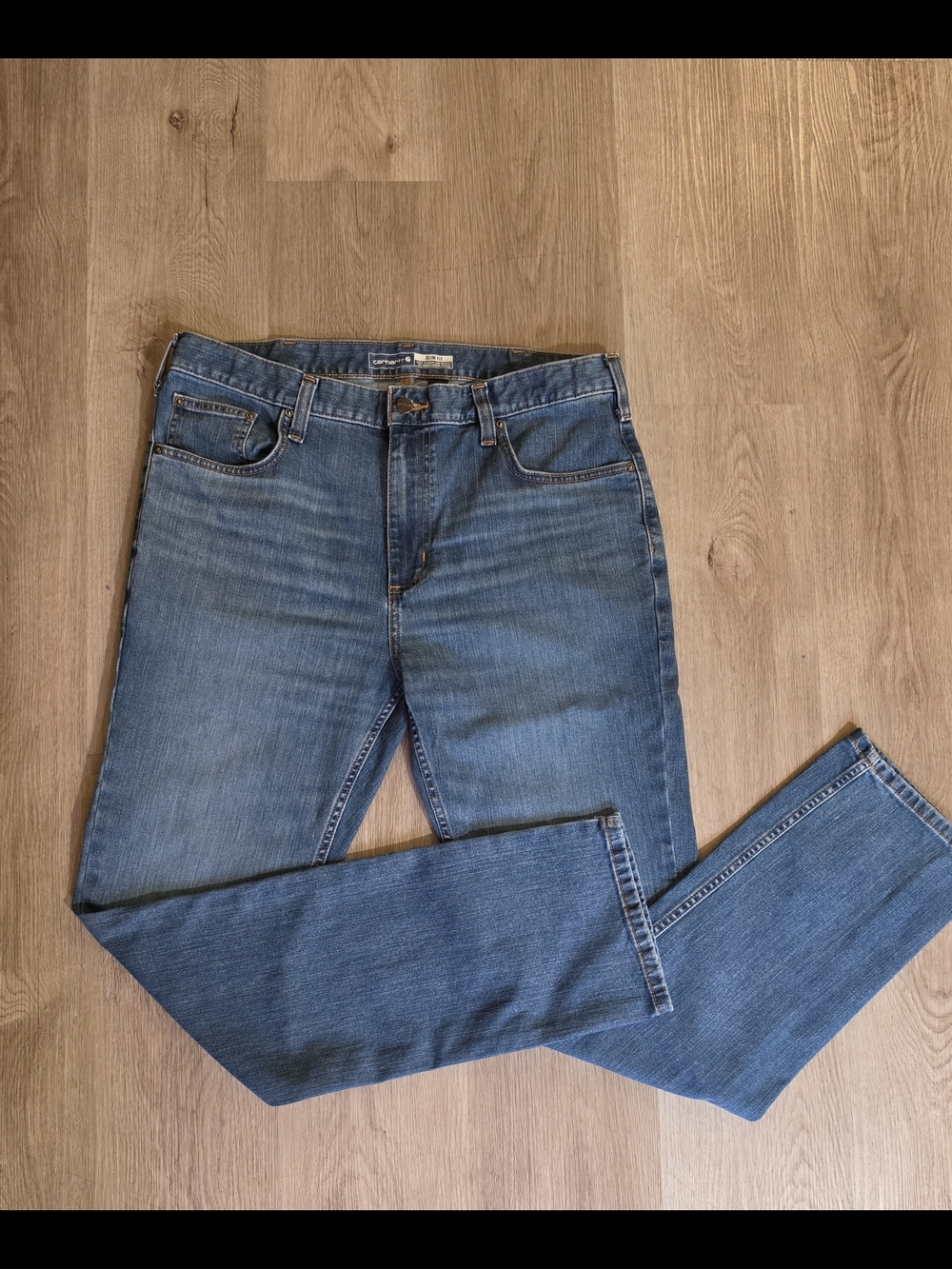 Carhartt Men's Medium Blue Slim Rugged Flex Jeans